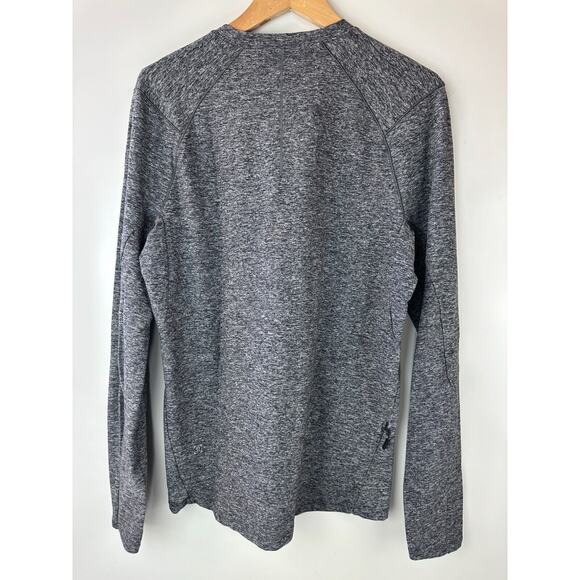 Lululemon Surge Warm Long Sleeve Heathered Melanite Gray Men's Size Medium - Picture 9 of 12